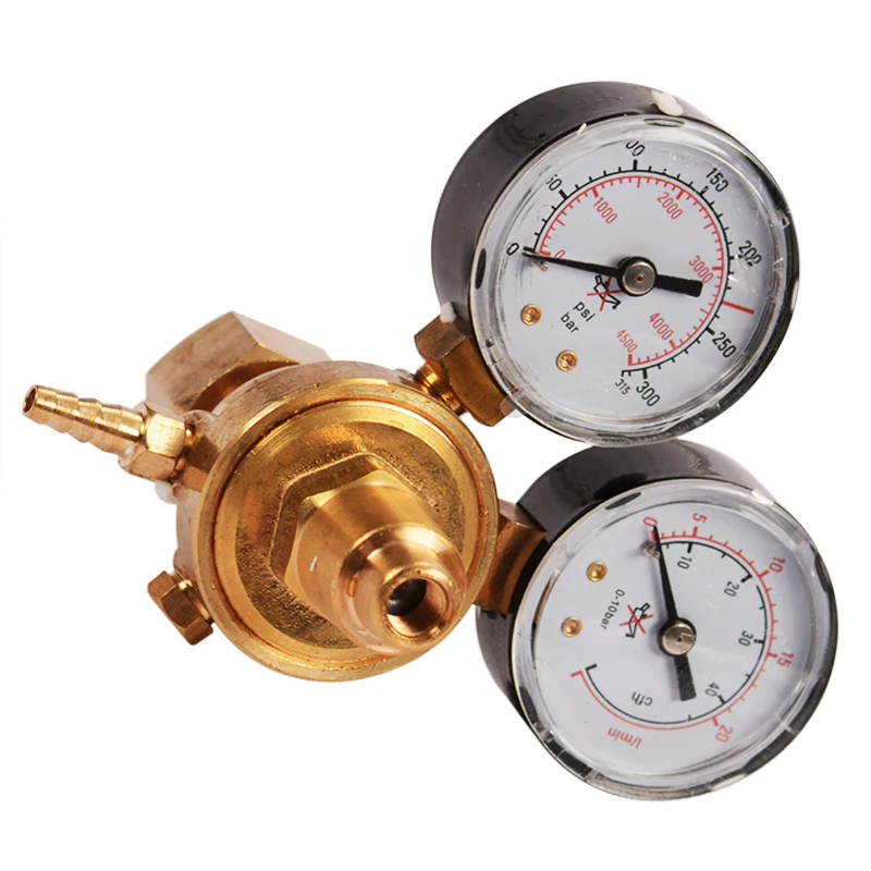 

Mini Argon Pressure Reducing Gauge CO2 Gas Bottle Pressure Regulator Reducer MIG TIG W21.8 1/4 Thread 0-20 mpa Regulator Valve