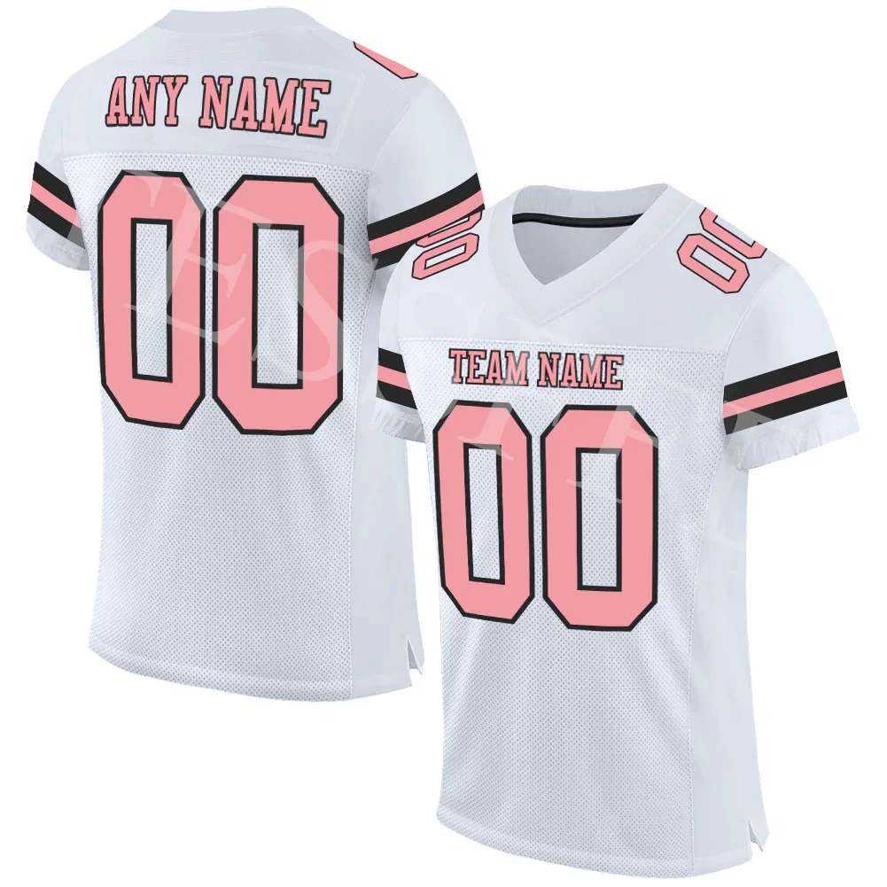 Custom Name Football Jersey Retro Vintage Breathable 3DPrint Harajuku Summer Casual T-shirts Streetwear V-Neck Short Sleeves N9