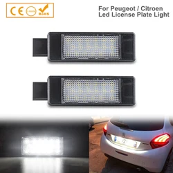 Éclairage de plaque de planificateur LED Canbus, cristaux en C5 III RD C4 Picasso, KIT 207 CC 208 308 MK2 II 2008 3008, OEM #9682403680, 2 pièces