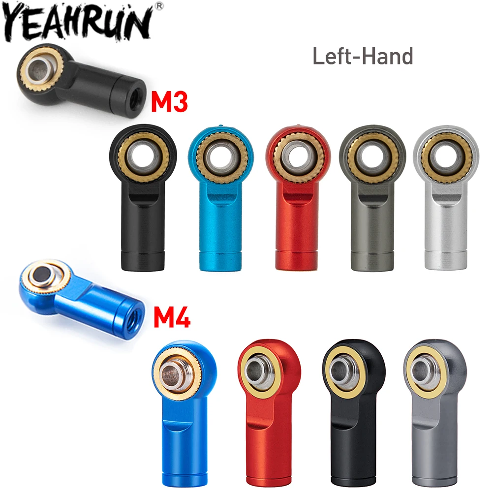 Yeahrun 10 Stuks Metalen M3/M4 Link Trekstang Einde Kogelgewricht Uiteinden Voor Axiale Scx10 D90 Tamiya Cc01 1/10 Rc Auto Boot Vliegtuig Diy Onderdelen