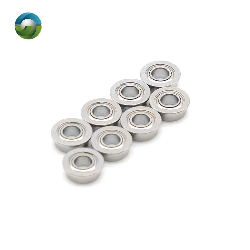 10PCS MF63ZZ Flange Bearing 3x6x2.5 mm ABEC-7  Miniature Flanged MF63 Z ZZ Ball Bearings