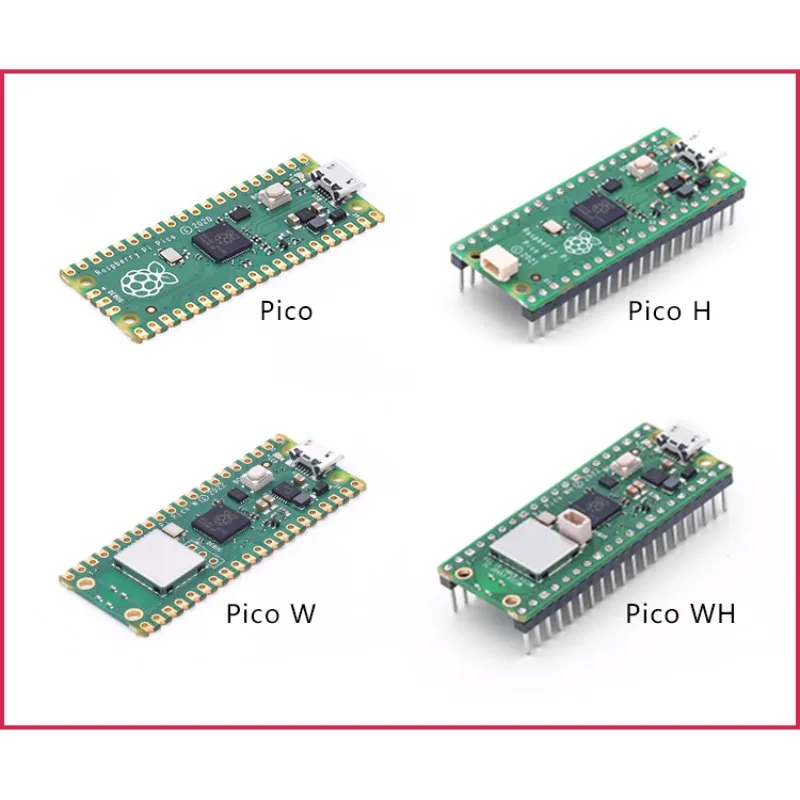 Original Raspberry Pi Pico / Pico H / Pico W Board RP2040/RP2350 WiFi Dev Board with Pin Header Supports MicroPython/C++