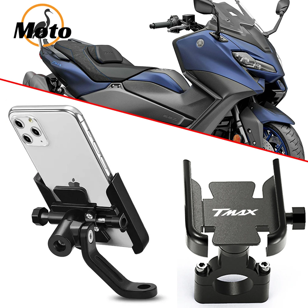 For YAMAHA TMAX530 TMAX500 TMAX560 T-MAX Tmax 530 560 500 Motorcycle Aluminium Handlebar Mobile Phone Holder GPS Stand Bracke