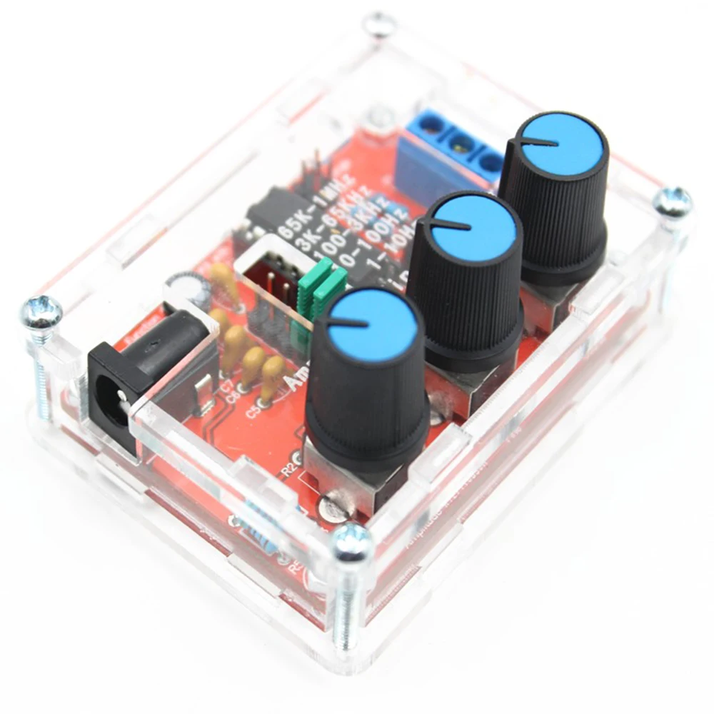 XR2206 High Precision Function Signal Generator Sine/Triangle/Square Output 1Hz-1MHz Adjustable Frequency Amplitude