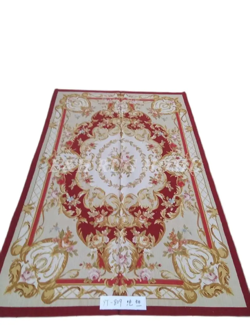 

Free shipping 4'x6' French Aubusson rugs silk carpets Aubusson design pure silk carpet