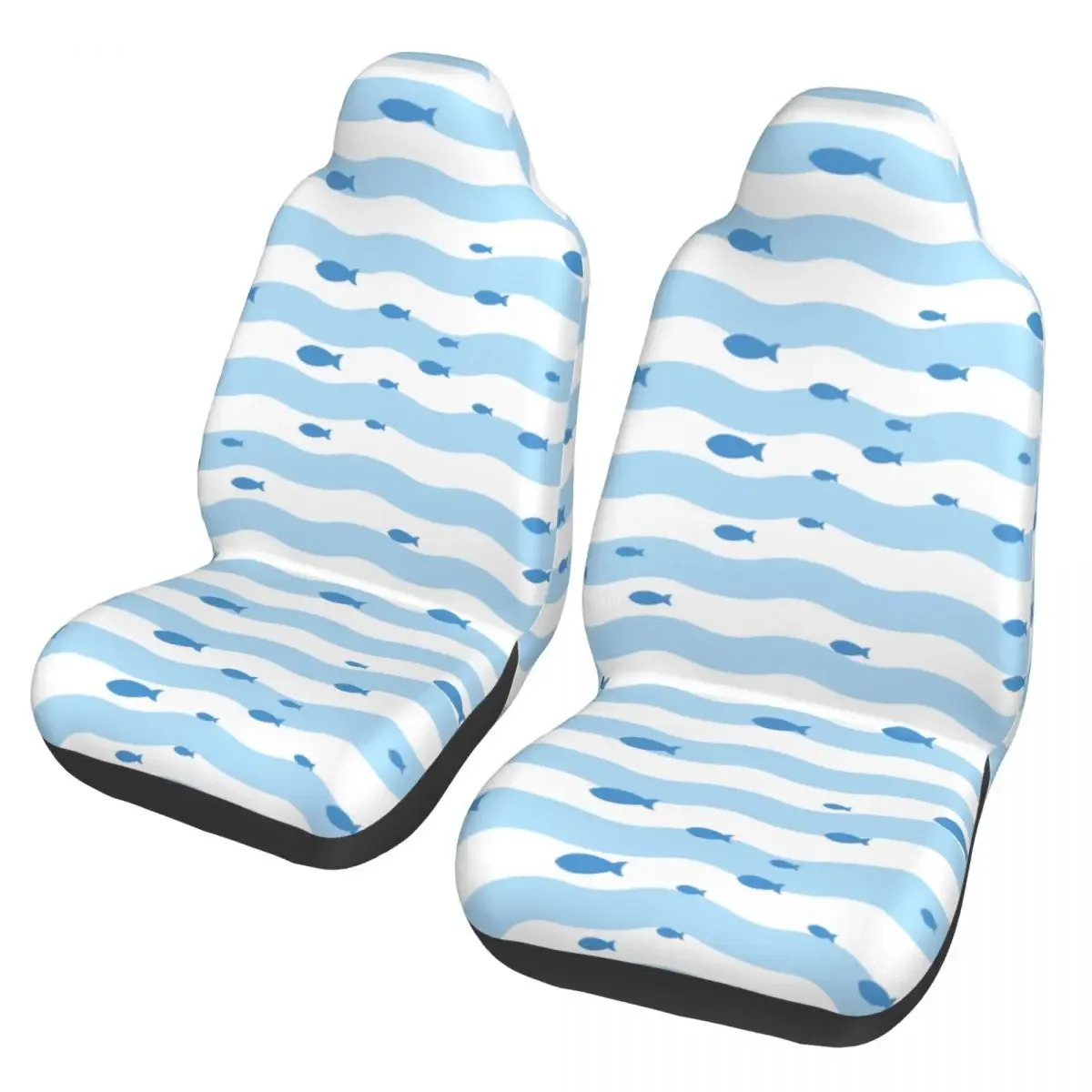 Swimming Fish Pattern Universal Car Seat Cover Protector Interior Accessories AUTOYOUTH Seat Cushion/Cover Polyester Fishing