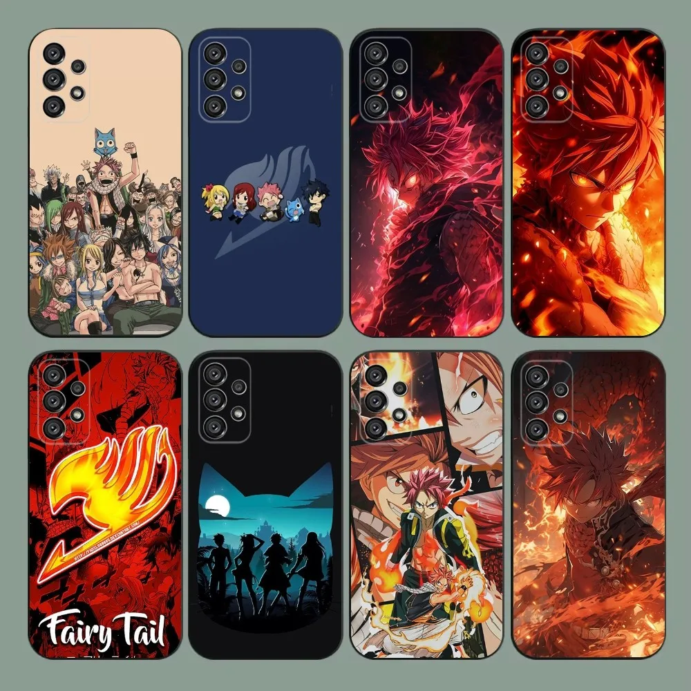 F-FAIRY T-TAIL Anime  Phone Case For Samsung Galaxy A20,A21s,A22,A31,A32,A52,A53,A72,73,A80,A91 Soft Black Cover