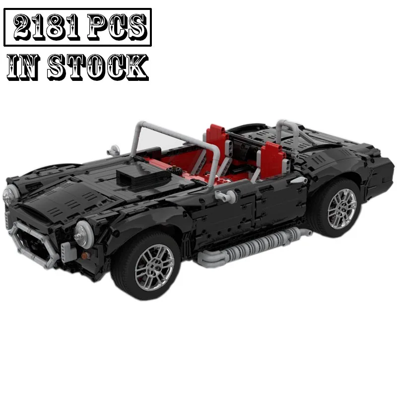 

New Moc 2181PCS Shelby Cobra Supercar Racing Car Vehicle Sport Model Technical Building Blocks Brick Children Toy Birthday gifts