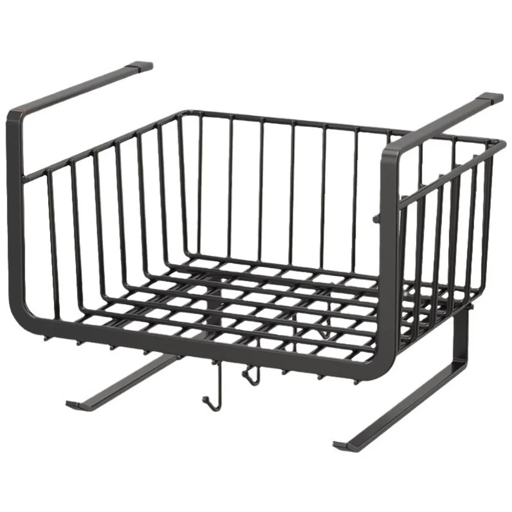 

Полая подвесная стойка для шкафа, стабильная многофункциональная подвесная сетчатая корзина, выдвижной ящик, полка для кухонной корзины большой емкости