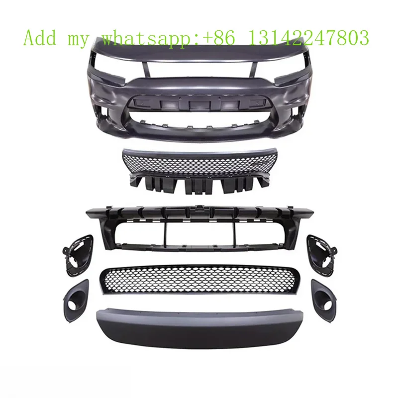 

Передний бампер в стиле SRT 2015, передняя губа с противотуманным отверстием, автомобильный бампер для зарядного устройства 2015-2022 гг.