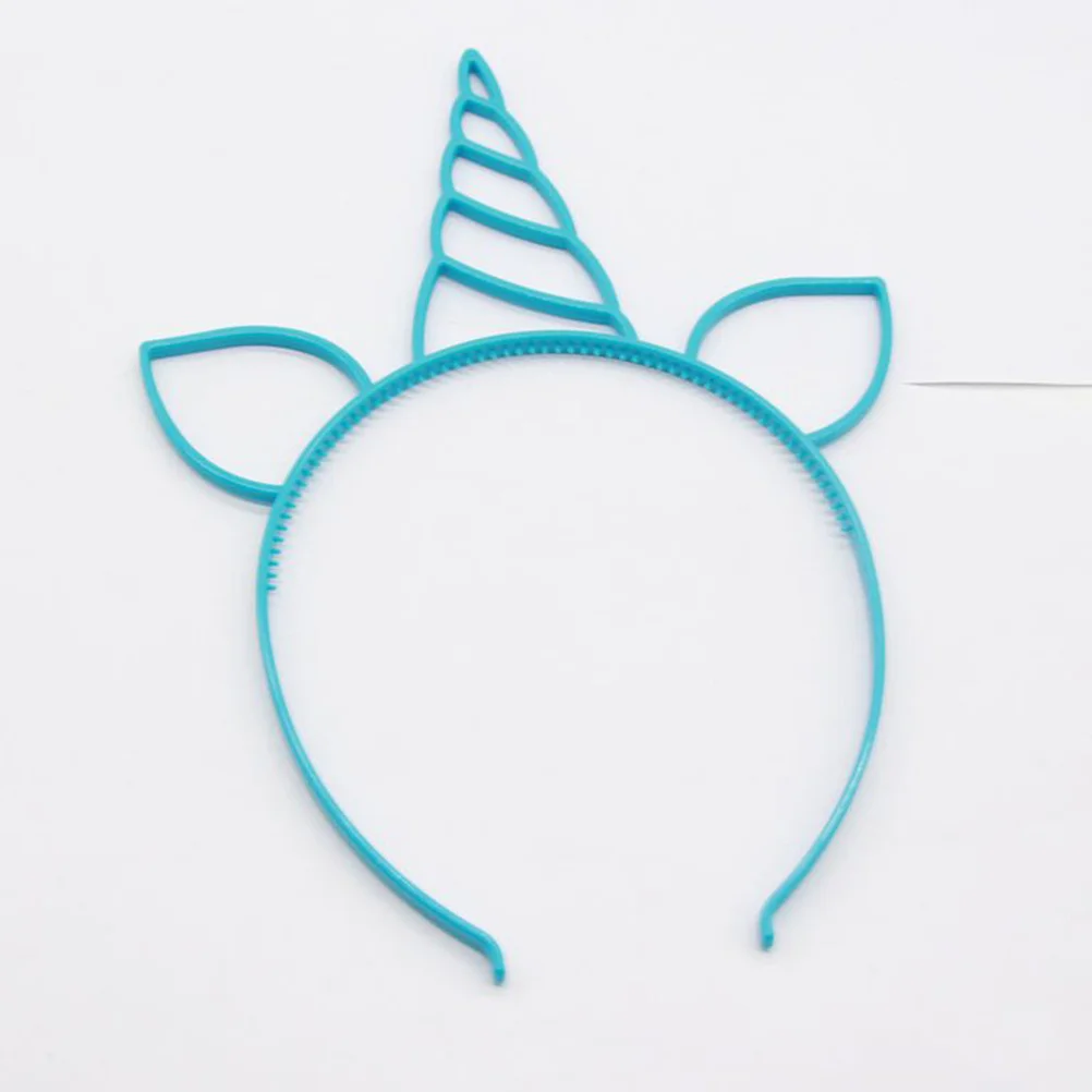 

24 шт. красочные пластиковые повязки на голову с единорогом, детские повязки для волос, аксессуары для вечеринок, детские креативные головные уборы для девочек, фестиваль, косплей