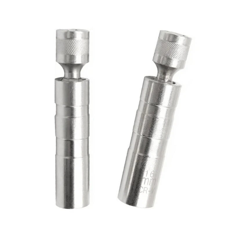 

02DE 2pcs 360 Degree Swivels Socket Removal Tool Car Accessories Plugs Socket Set Thin Walled Plugs Tool