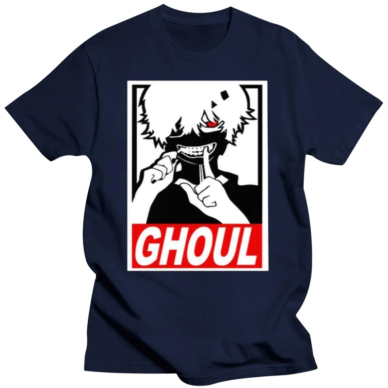 Ghoul Anime T Shirt Mens Tee Kaneki Tokyo Cartoon Clothing Gift New From Us Black Tee Shirt Anime White