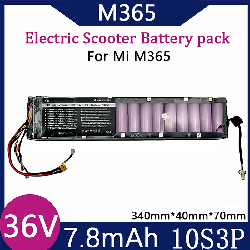 

Original 36V 7800mAh Li-ion Battery For Xiaomi M365 lpega Special Battery Pack 36V Battery 7.8Ah Electric Scooter