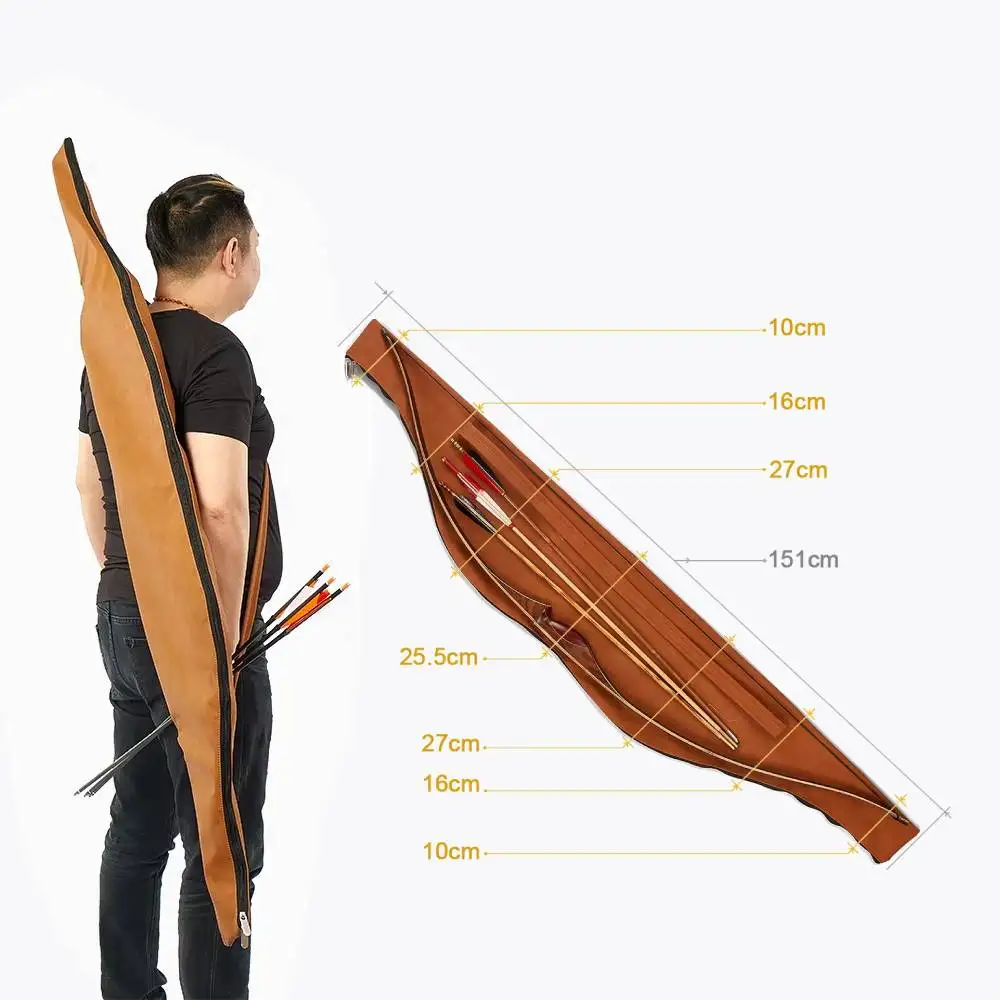 Professional Recurve Bow Backpack Carrier - ACCMOS Padded Archery Case for Secure Storage & Travel, Easy Transport for Hunting