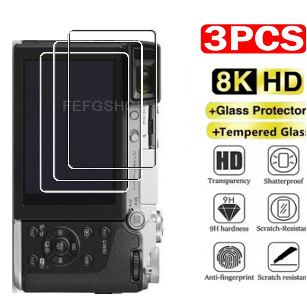 3PCS HD 9H gehärtetes Glas für Panasonic Lumix DMC GX7 GM1 GM1S GF7 G6 Kamera LCD-Bildschirmfolie