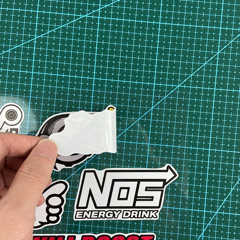 مجموعة واحدة من ملصقات الرنانة العصرية، ملصق تلقائي بطابع توربو، ملصق رائع للتخصيص، عنصر نمط السيارة المميز" #5