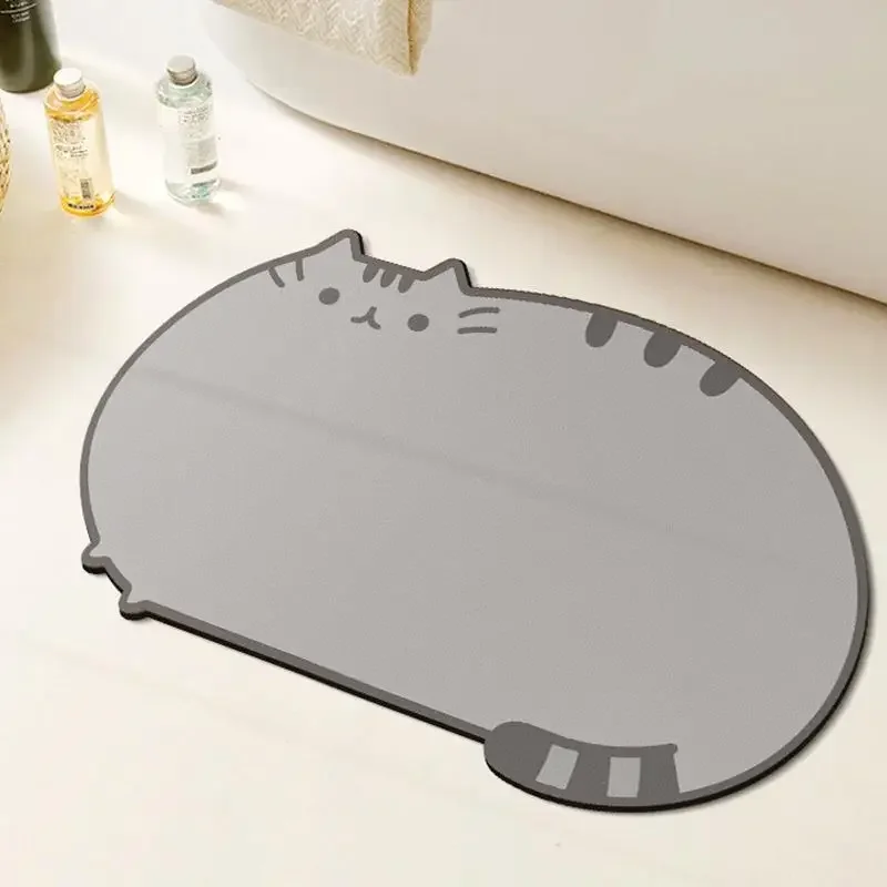 Pusheen Cat Carpet Cartoon Door Absorbent Mat Room Bathroom Non-slip Mat Home Decoration Rug 40x60cm Fashion Household Things