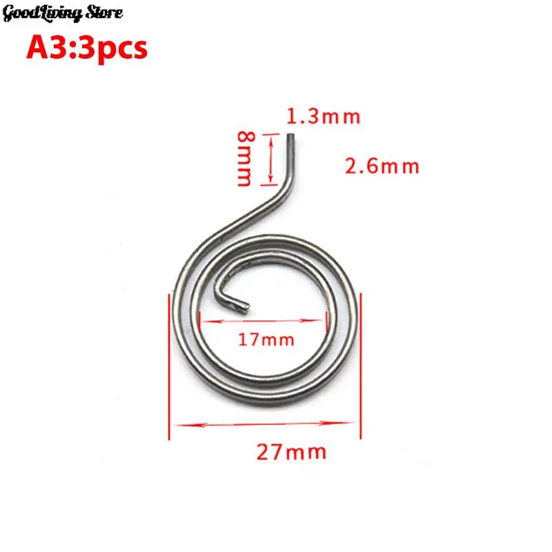 3Pcs 26mm 27mm 28mm Flat Wire Door Lock Handle Spring Coil Tools For Door Replacement Return Torsion Springs