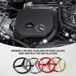 70mm Car Badge Sticker Engine Emblem Decoration Decal for Mercedes Benz AMG A B C D M S R G Class W108 W124 W212 W176 W168 W202