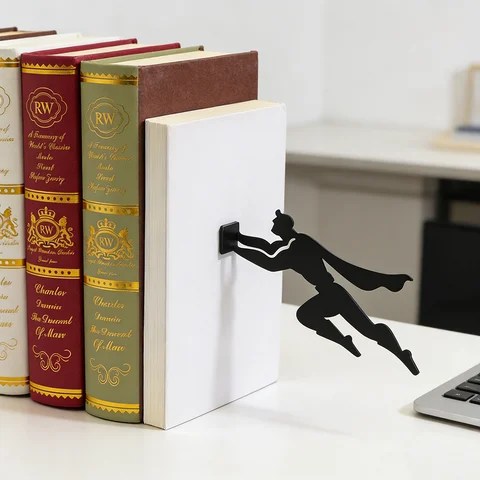 Держатель для книг в виде супергероя - плавающая книжная полка для детей — фото товара