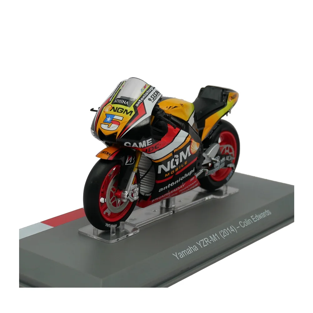 Diecast Ixo Scala 1:18 Moto GP 2014 YAMAHA YZZR -M1 Yamaha Auto da corsa a motore Giocattolo da collezione Regalo Souvenir Display Ornamento