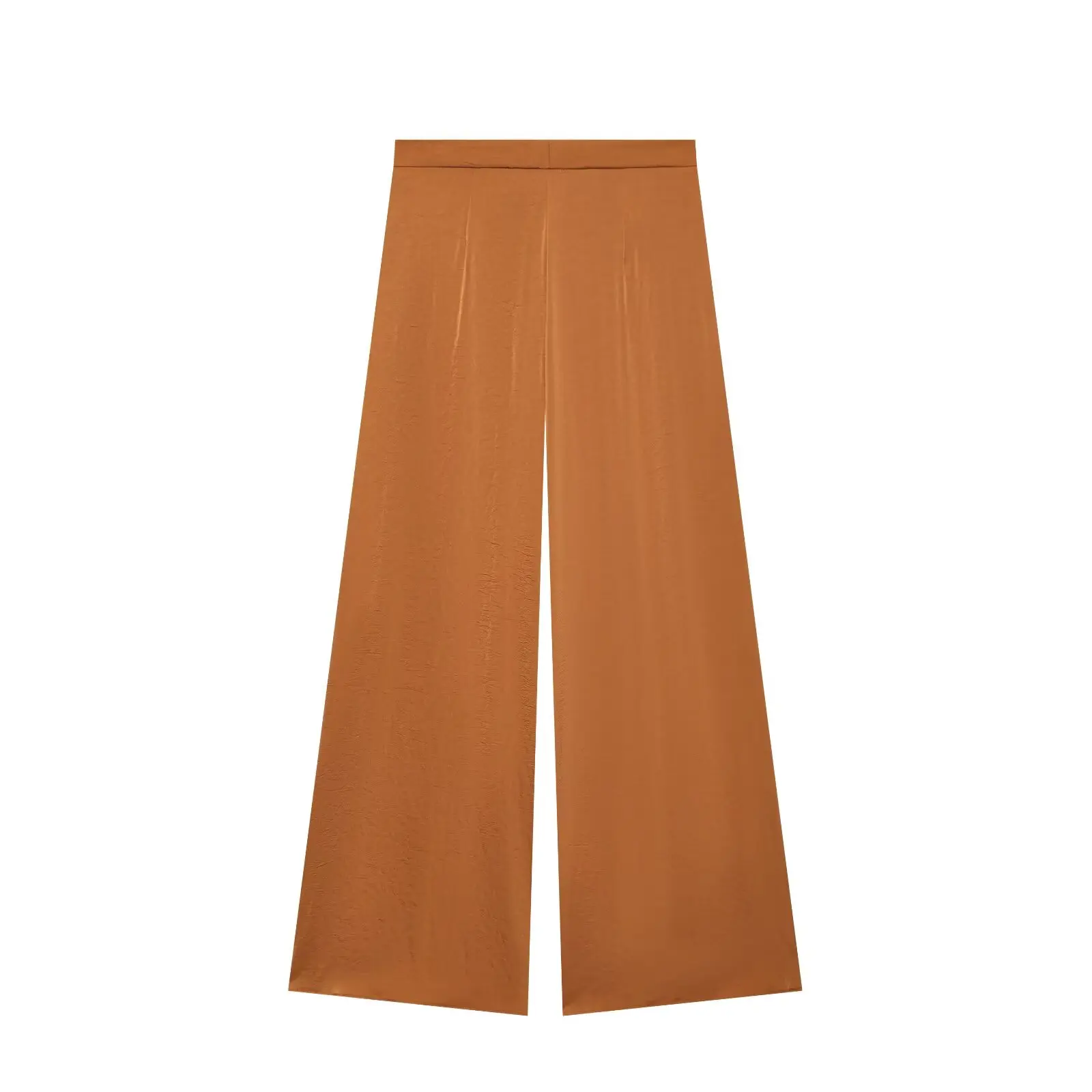 Damenmode Einfarbige Sets Freizeit Kurzarm O-Ausschnitt Top + Asymmetrische Faltenhose Sommer Herbst Urlaub 2-teilig – Detail 15
