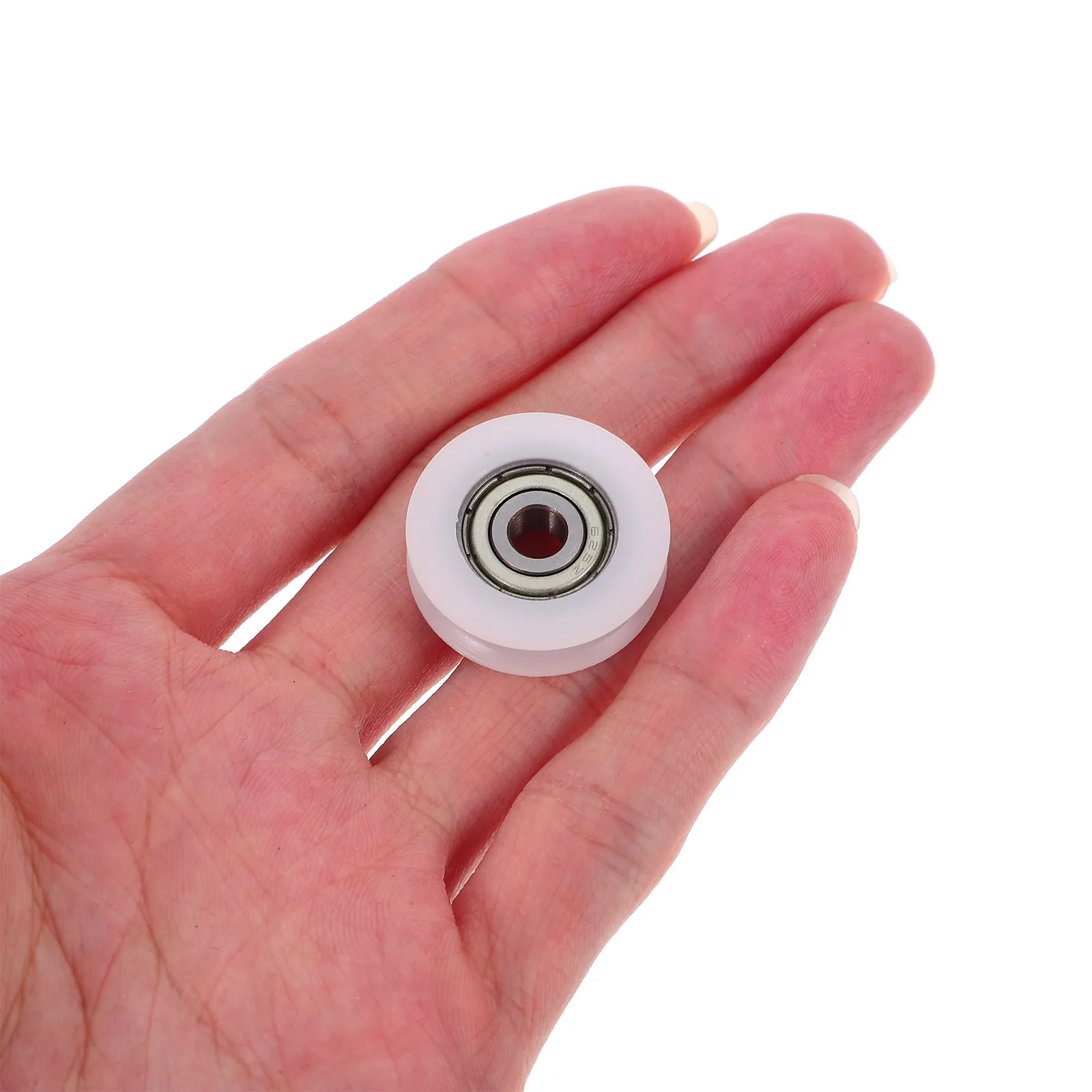5Pcs Pom Guide Wheel for Sliding Doors Windows Cabinets U Groove Bearing Pulley Smooth Quiet Operation Replacement Roller