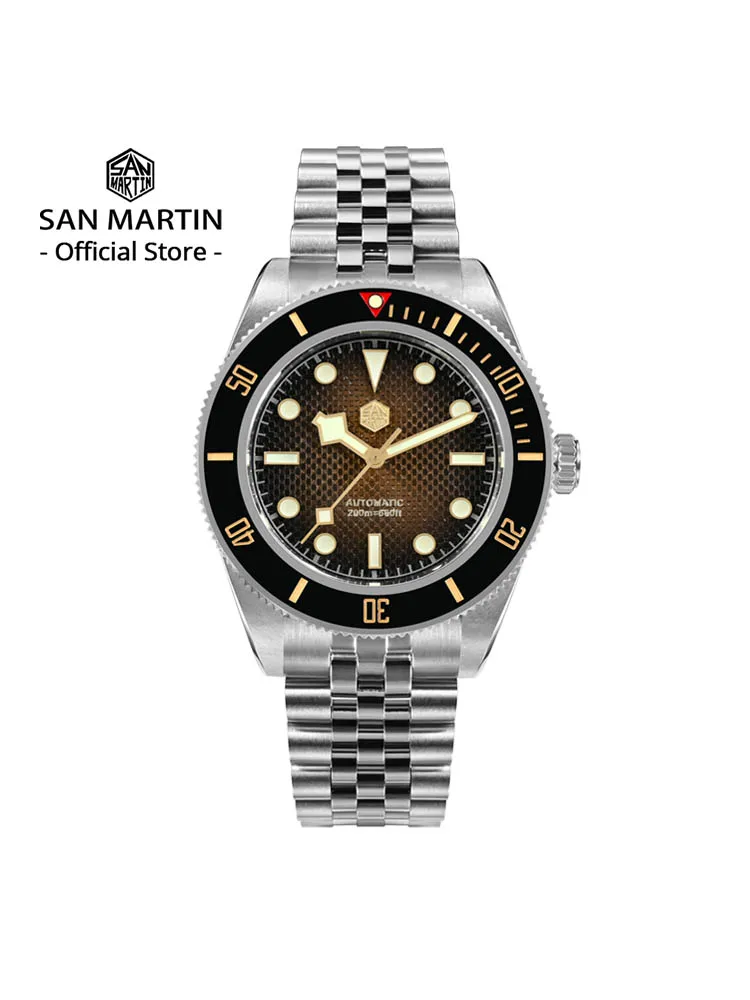 San Martin 3D Waffle Dial Nuevo 40Mm Reloj De Buceo Nh35 Relojes Para Hombres Zafiro Mecánico Automático Impermeable 200M Luminoso Sn0128 — -29%, 145.58€ Coupon, from 339.69€ – 29% descuento – €339.69