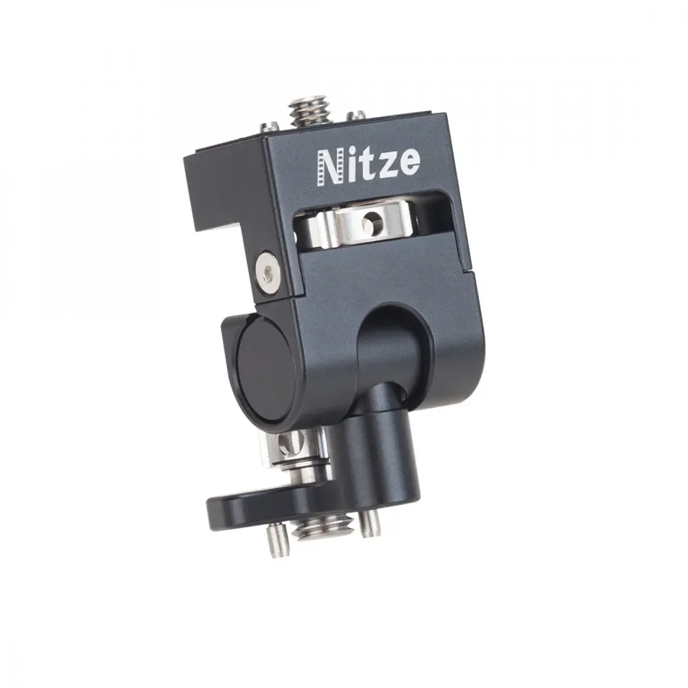 Nitze Monitor Mount Holder N54-G4 3/8” to 1/4”-20 Screw with Locating Pins for DSLR Cage Rig