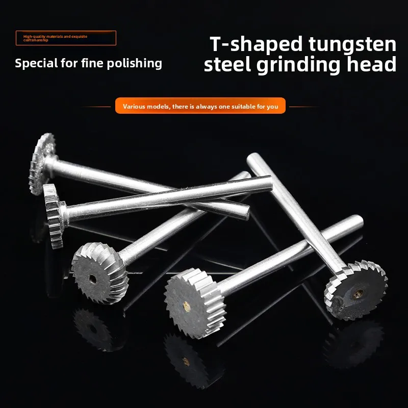 

Professional Tungsten Carbide T Shape Burr Shank Rotary Tool for Jewelry Making Metal Engraving Wax Carving DIY Craft Tool