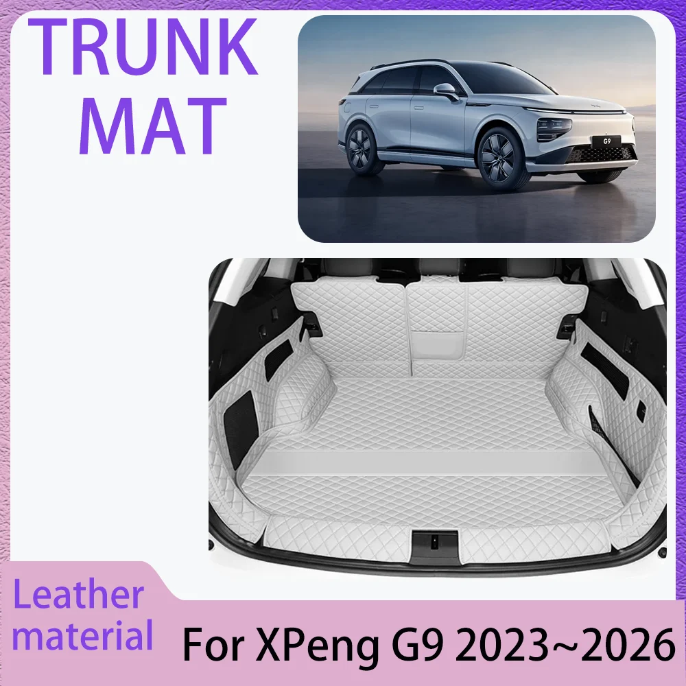 

For XPeng G9 2023~2026 2024 2025 Car Boot Covers Waterproof Scratch Prevention Trunk Mat Tray Interior Protector Accessories