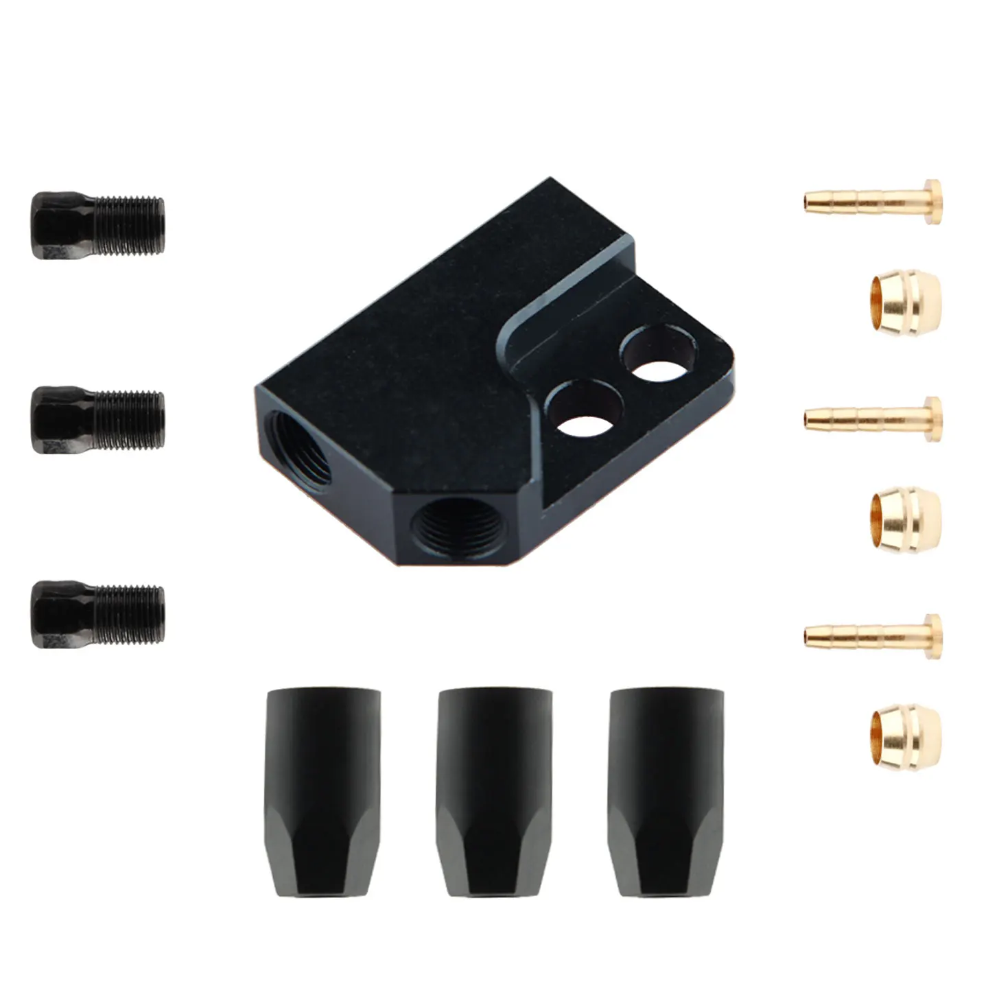 AliExpress nfox NFOX tricycle three-way dual disc brake one-to-two converter, oil disc, single-wheel dual caliper, sub-pump, oil pipe accessorie