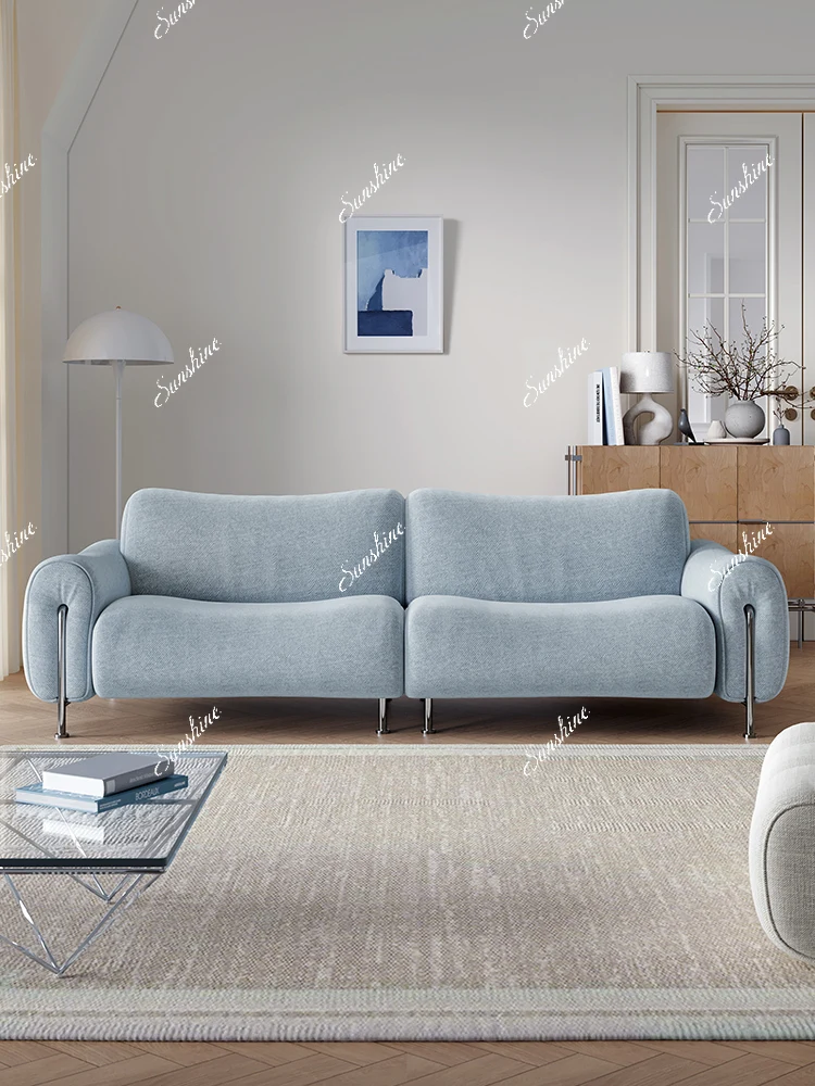 Removable and washable living room simple wabi-sabi fabric sofa