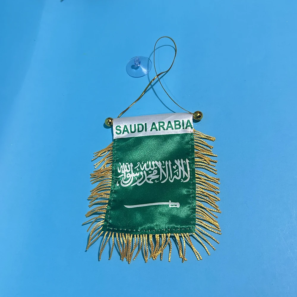 Bandera ventana coche SKY FLAG Arabia Saudita impresa doble cara - imagen 2