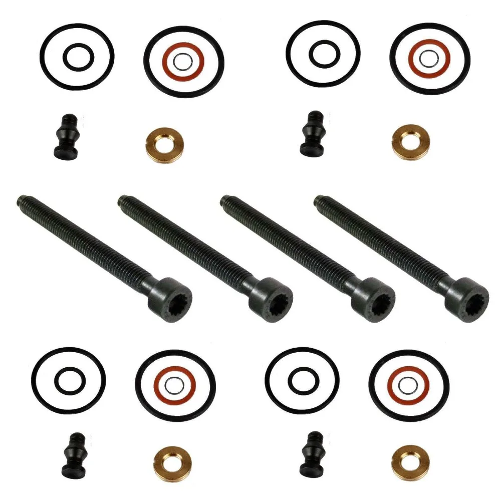 4X Diesel Fuel Injector Nozzle Seal Kit For Ford Skoda Fabia Octavia Seat Audi A2 A3 A4 1.4 TDI Passat Polo Golf 1.9 1417010997