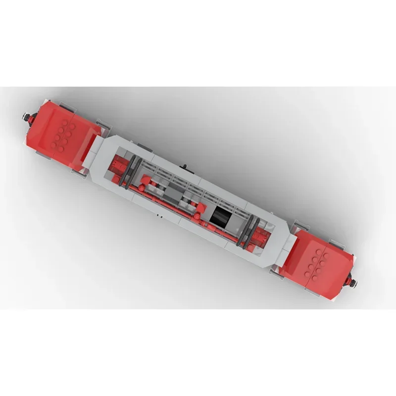 Moc Building Blocks Red-Crocodil Train Model Technology Bricks DIY Railway Train Model  Assembly Holiday Construstion Toy Gifts