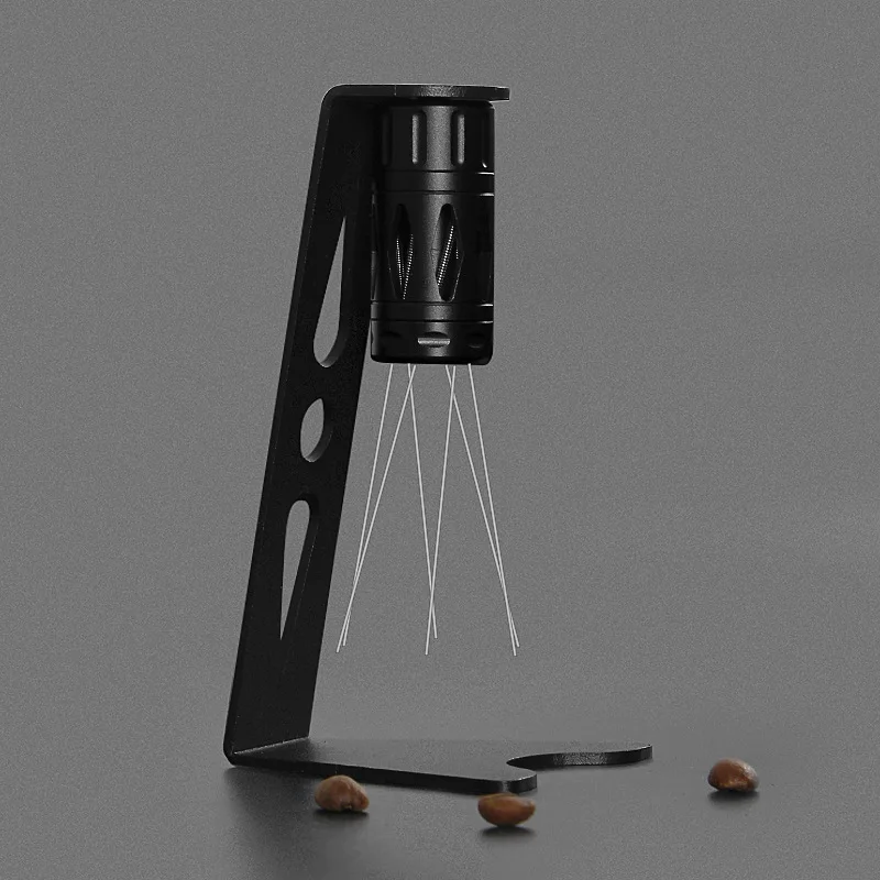 Magpie WDT Tool Espresso 6 Needles Espresso Distribution Tool with Stand Adjustable Coffee Cloth Powder Needle for Cafe Kitche