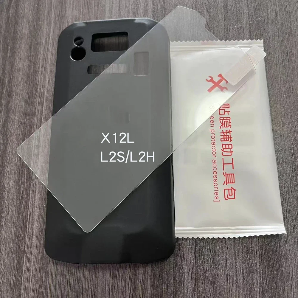 Soft Silicone Protective Case and Tempered Glass Screen Protector Film for Geenk X12L Sunmi L2 L2s L2s pro L2H handheld terminal