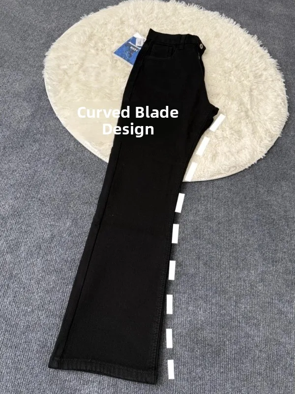 

Мужские джинсы Bla Slim Fit: Новинка Весна-Осень, Модные широкие брюки с декоративной строчкой и средней посадкой