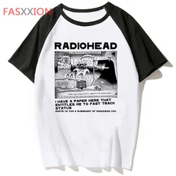 Camisetas de Radiohead para hombre, camisetas gráficas japonesas de anime, ropa japonesa de cómic y2k para hombre