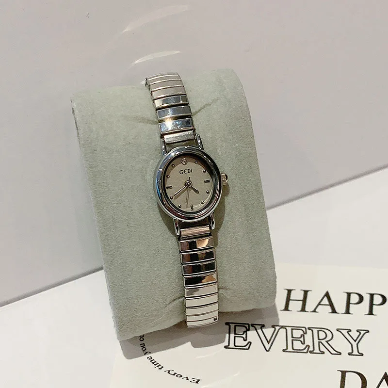 

Кварцевый браслет на резинке, овальный циферблат, светильник, роскошный ретро-дизайн, элитные женские часы, роскошные часы высокого качества