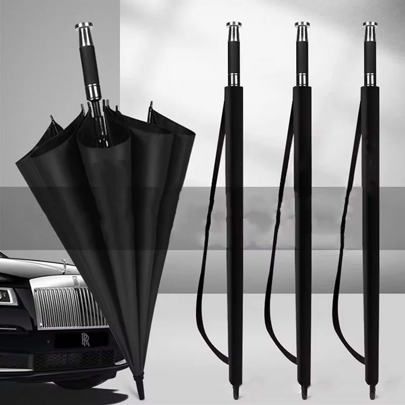 For Mercedes-Benz Rolls-Royce Bentley and Other Luxury Cars Fully Automatic Sunscreen Extra Long Handle Business Gift Umbrella - view 2