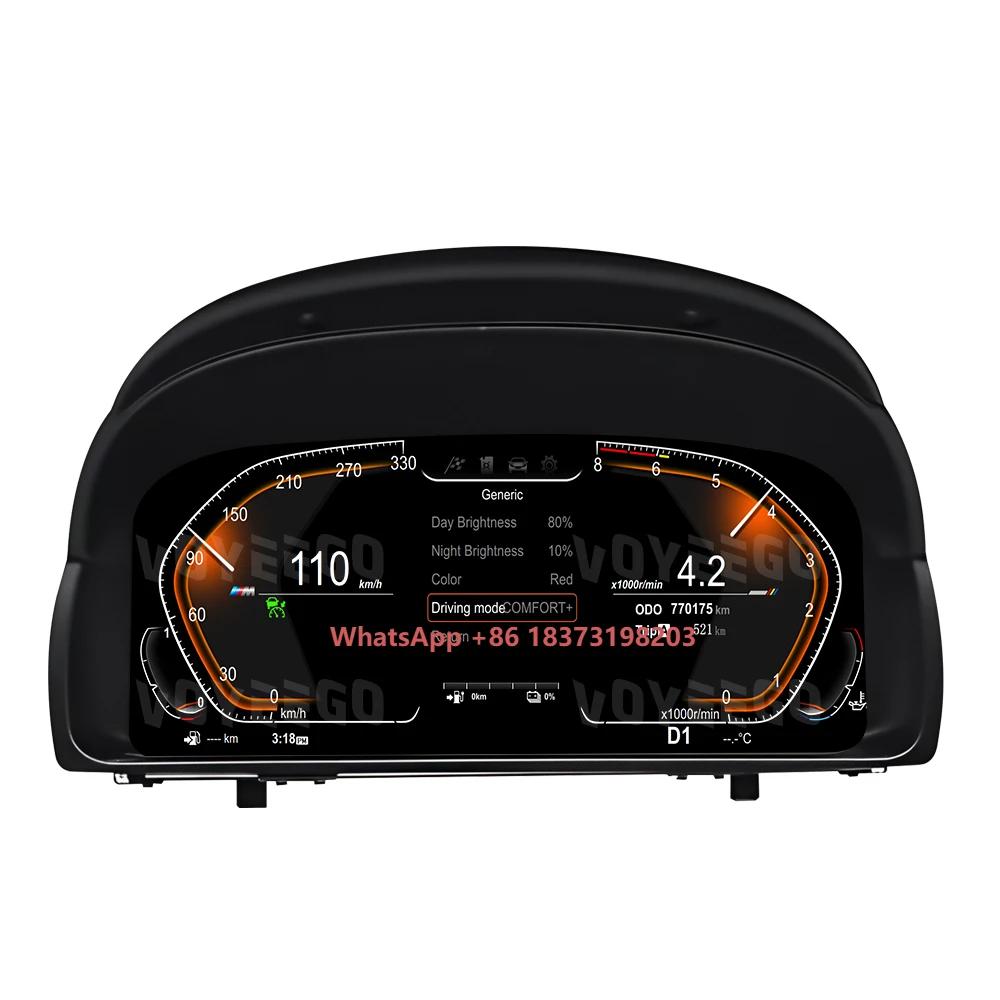 

Voyeego 12.3 Inch Car Smart LCD Dashboard Speedometer Multimedia Dashboard for X1 E84 LCD Instrument
