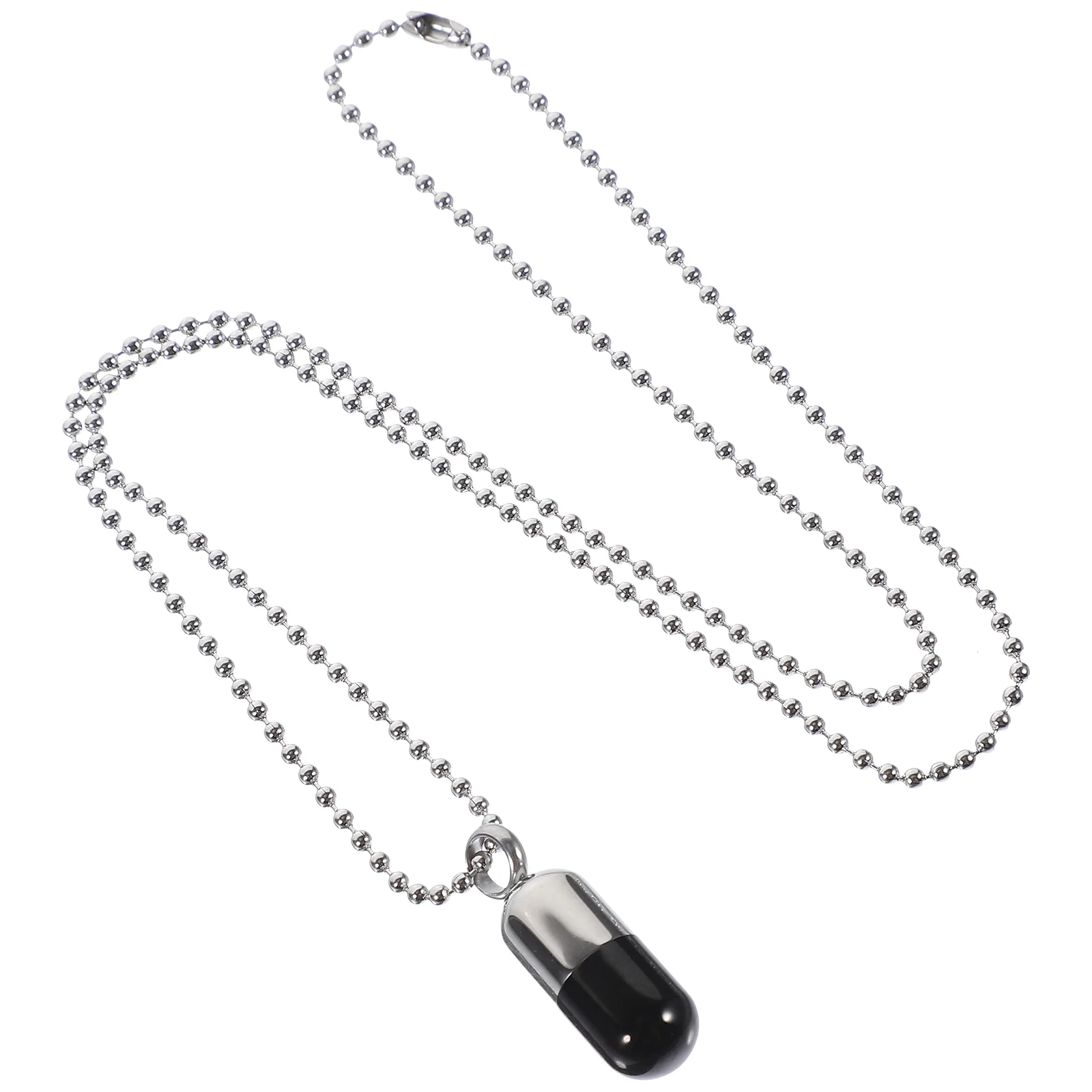 Pill Perfume Bottle Pendant Necklace For Men Necklaces Charm Women Openable Girls