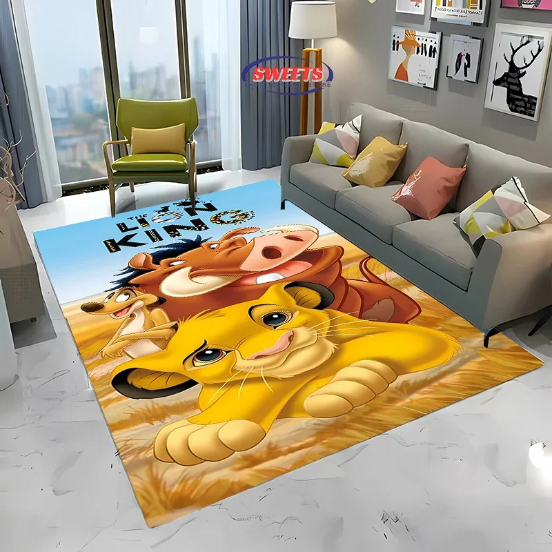 2025 The Lion King Carpet New Release! Anti-slip Sound Insulation, Rug for Living Room Bedroom Bedside Office Areas, Durable Mat