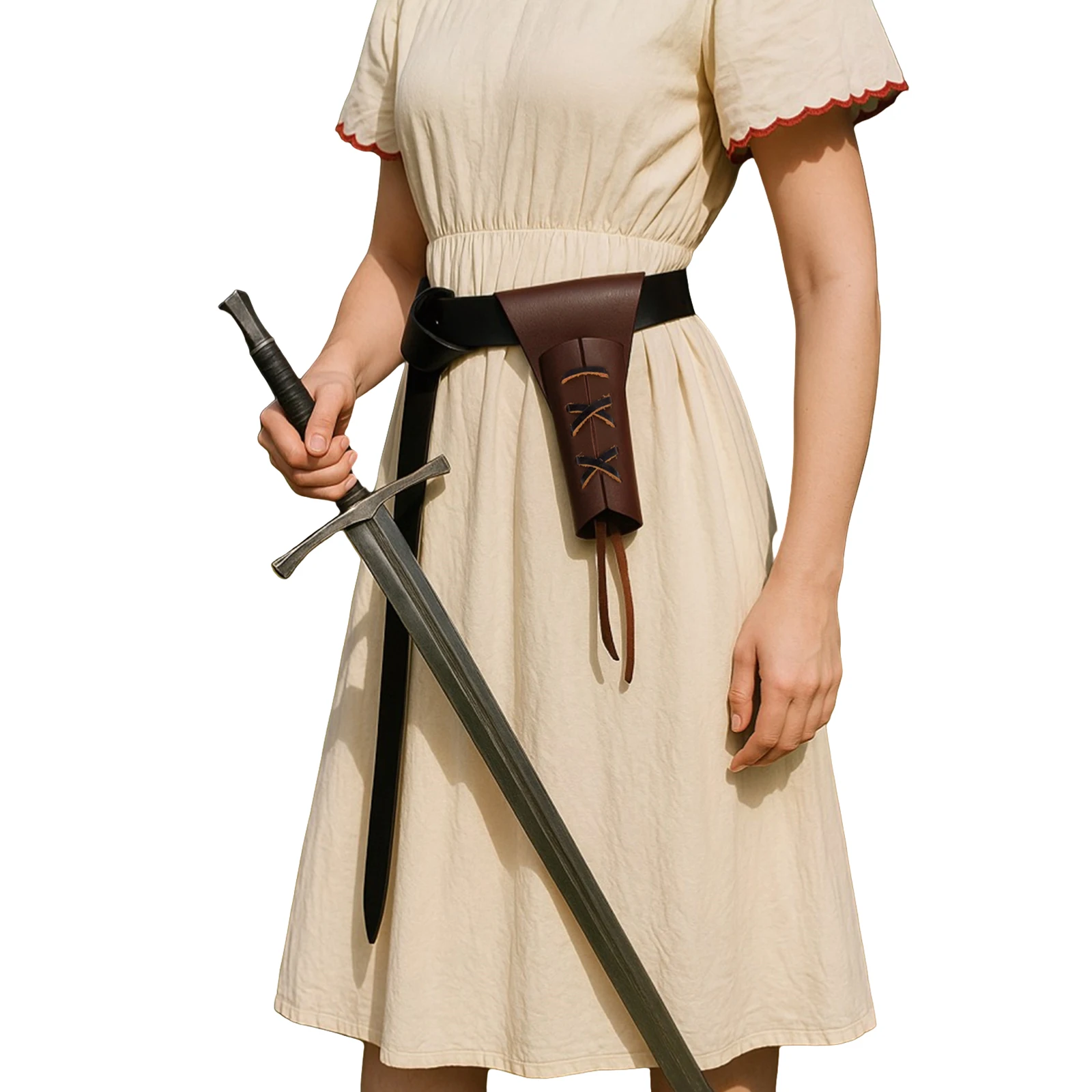 غمد السيوف قابل للتعديل ضفدع السيف مع جلد السيف الحافظة حزام غمد ملحق وإكسسوارات عصر النهضة #3