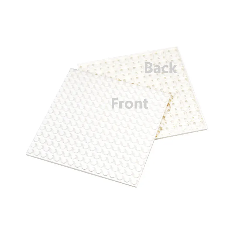 4 Stuks 16X16 Douts Moc Bakstenen Dubbelzijdige Basisplaat Plastic Meerkleurige Basisplaat Compatibel Bouwstenen Speelgoed Voor Kinderen