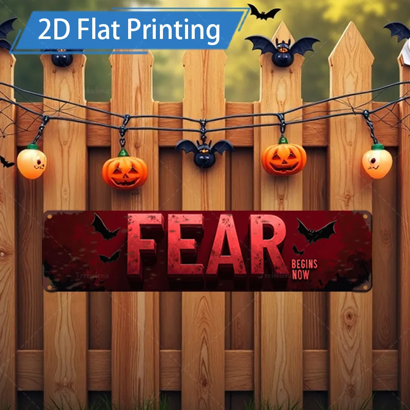 1pc 8x12inch Metal Sign Halloween 