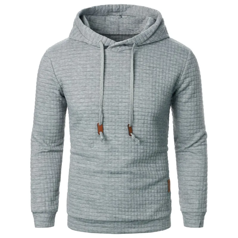 New Outdoor Men\'s Long Sleeve Hoodie Sweatshirts Autum Breathable Solid Color Coats Sport Streetwear Pullover Tracksuit Men